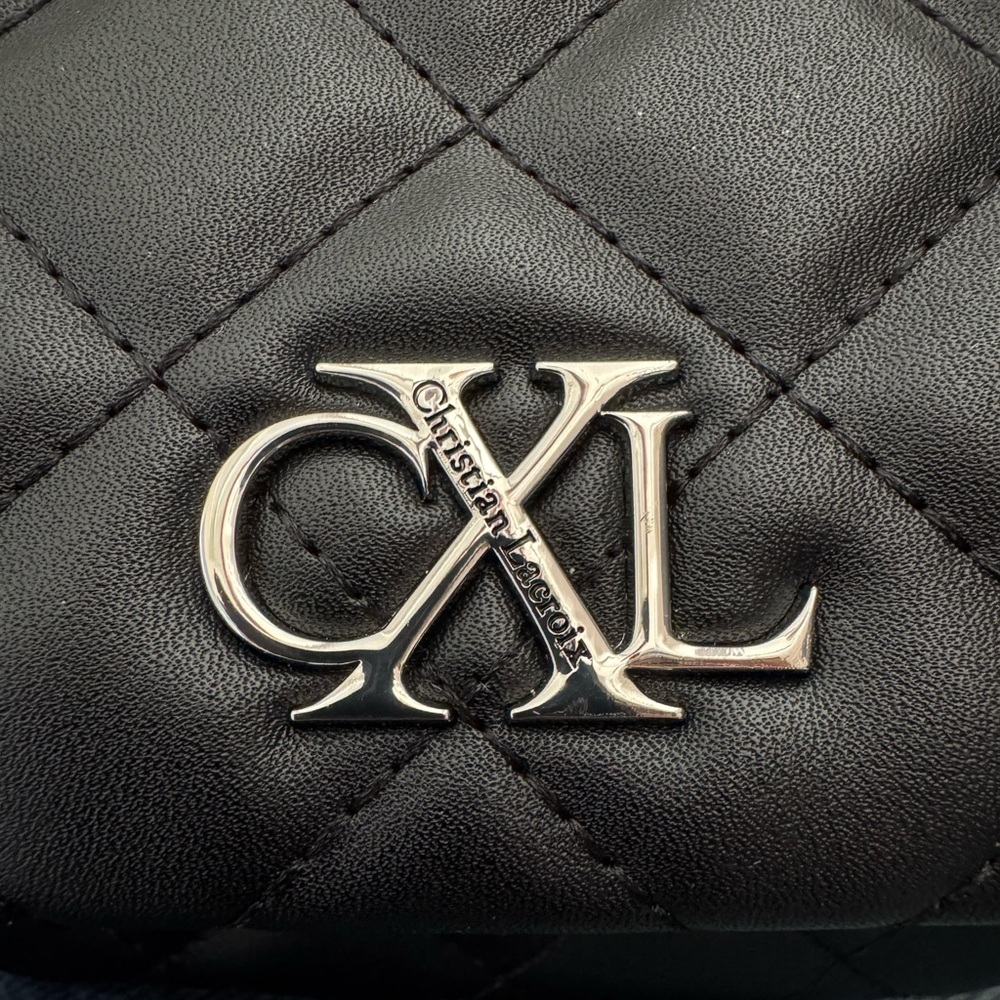 CXL by Christian Lacroix Quilted Valo Chain Shoulder Bag Black NWT - Picture 6 of 8